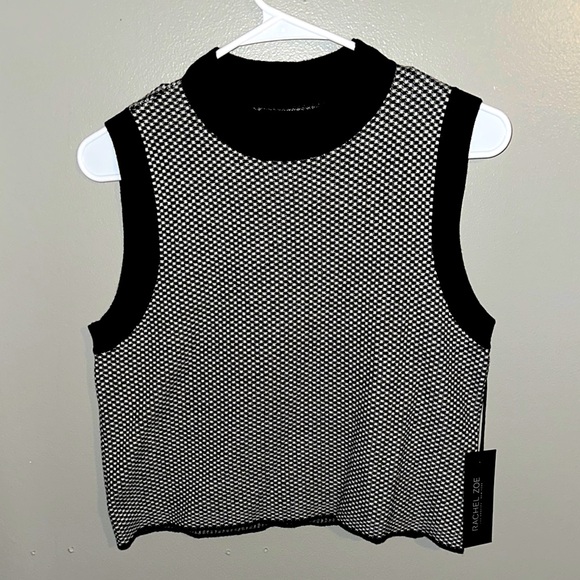 Rachel Zoe Tops - NWT Rachel Zoe Black and White Sweater Tank Top